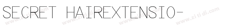 SECRET HAIREXTENSIO字体转换